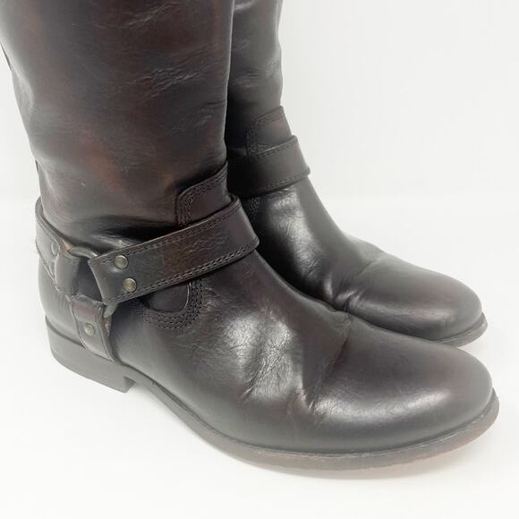 Frye Melissa Harness Inside Zip Riding Boot - Picture 6 of 14
